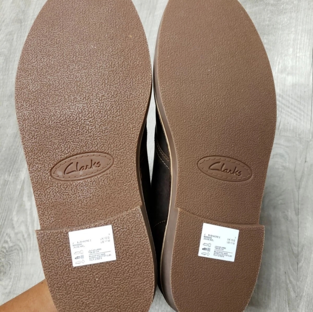 🆕️ Clarks Bushacre 2 Leather Chukka Boots Sz 11 - Picture 14 of 16